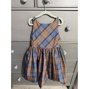 RALPH LAUREN GIRLS DRESS Plaid Party Christmas Size 6